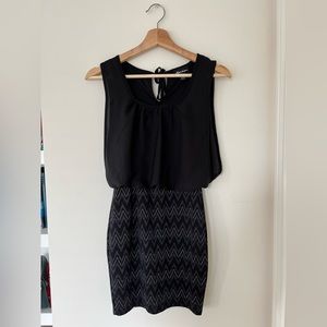 Pencil skirt with attached blouse - Black / Small